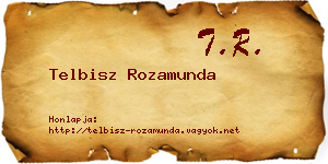 Telbisz Rozamunda névjegykártya